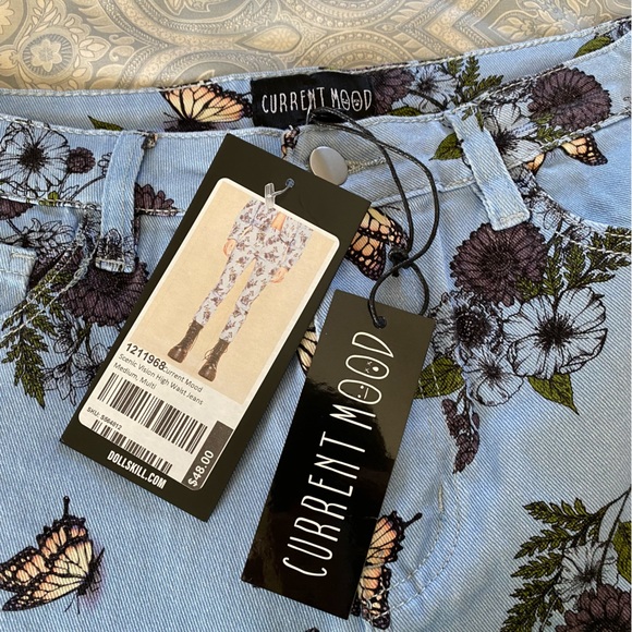 Current Mood Dollz Kill Scenic Vision High Waist Jeans - Picture 2 of 6